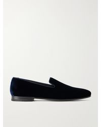 Manolo Blahnik - Mario Velvet Loafers - Lyst