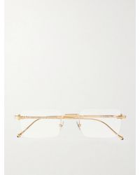 Cartier - Pasha Square-frame Gold-tone Glasses - Lyst