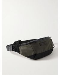 master-piece - Slick Rubberised Shell And Cordura Ballistic Nylon Belt Bag - Lyst