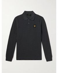 Belstaff - Slim-fit Logo-appliquéd Cotton-piqué Polo Shirt - Lyst