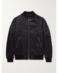 Rick Owens - Classic Flight Webbing-Trimmed Cotton-Twill Bomber Jacket - Lyst