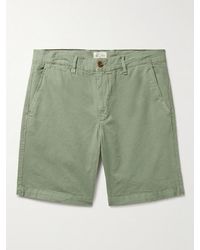 Hartford - Byron Slim-Fit Straight-Leg Garment-Dyed Cotton And Linen-Blend Shorts - Lyst