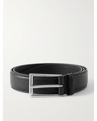 Gucci - Script 3cm Logo-embellished Full-grain Leather Belt - Lyst