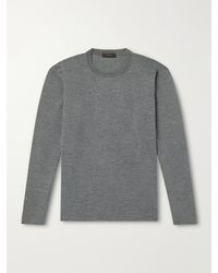 Slowear - Zanone Slim-Fit Milano Stitch Virgin Wool Sweater - Lyst
