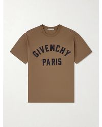 Givenchy - Logo-Embroidered Cotton-Jersey T-Shirt - Lyst