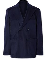 STÒFFA - Double-Breasted Cashmere Jacket - Lyst
