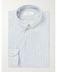Boglioli - Button-Down Collar Striped Cotton Shirt - Lyst