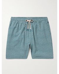 Faherty - Shorelite Straight-leg Mid-length Printed Recycled Swim Shorts - Lyst