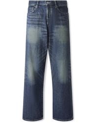 Neighborhood - Wide-Leg Selvedge Jeans - Lyst