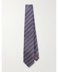Canali - 8Cm Striped Silk Tie - Lyst
