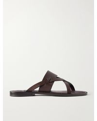 Brunello Cucinelli - Leather Sandals - Lyst