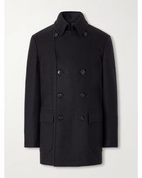 De Petrillo - Double-Breasted Virgin Wool Coat - Lyst