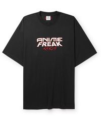 Vetements - Anime Freak Oversized Printed Embroidered Cotton-jersey T-shirt - Lyst