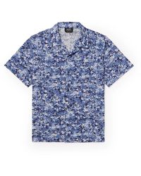 A.P.C. - Lloyd Convertible-collar Printed Cotton Shirt - Lyst