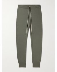 Rick Owens - Tapered Wool-Blend Sweatpants - Lyst