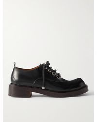 McQueen - Schuhe aus Leder mit Prägung - Lyst