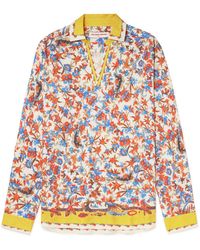 Orlebar Brown - Ridley Floral-print Woven Shirt - Lyst
