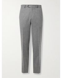 Rubinacci - Modluca Straight-Leg Pleated Wool-Flannel Trousers - Lyst