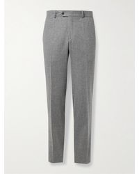 Rubinacci - Modluca Straight-leg Pleated Wool-flannel Trousers - Lyst