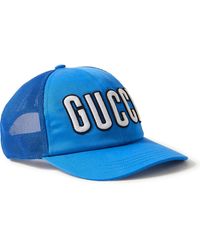Gucci Cotton Ny Yankees Baseball Cap in Blue for Men | Lyst