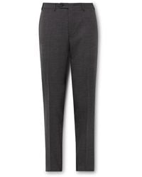Canali - Slim-Fit Prince Of Wales Checked Super 160S Wool Suit Trousers - Lyst