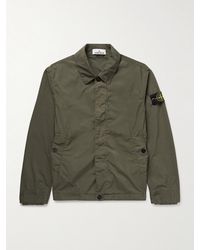 Stone Island - Logo-Appliquéd Garment-Dyed Shell Jacket - Lyst