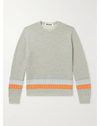 Aloye Panelled Stretch-knit And Cotton-jersey Sweatshirt - Grey