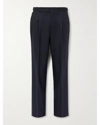 STÒFFA - Straight-Leg Pleated Wool Suit Trousers - Lyst