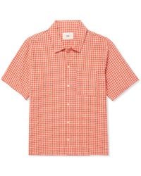 Folk - Gabe Cotton-blend Seersucker Shirt - Lyst