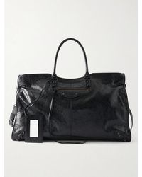 Balenciaga - Le City Travel Textured-Leather Tote Bag - Lyst