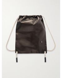 Rick Owens - Rucksack aus Leder mit Kordelzug und Verzierung - Lyst