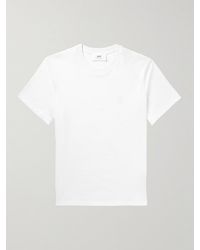 Ami Paris - T-shirt in jersey di cotone biologico con logo ricamato ADC - Lyst