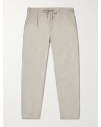 Polo Ralph Lauren - Prepster Tapered Cotton-Twill Drawstring Trousers - Lyst