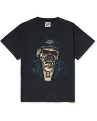 GALLERY DEPT. - Biker Dog Glittered Printed Cotton-jersey T-shirt - Lyst