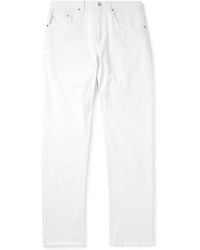 Frescobol Carioca - Columbo Straight-Leg Cotton-Blend Twill Trousers - Lyst