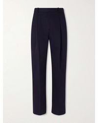 Altea - Orval Cotton And Linen-Blend Gabardine Trousers - Lyst