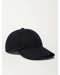 A.P.C. - Logo-embroidered Cotton-blend Canvas Baseball Cap - Lyst
