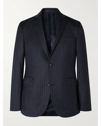 Officine Generale - 375 Pinstriped Wool-twill Suit Jacket - Lyst