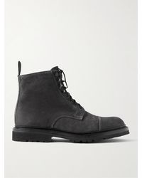 George Cleverley - Taron 2 Waxed-suede Boots - Lyst
