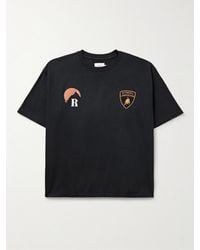 Rhude - Automobili Lamborghini Moonlight Logo-print Cotton-jersey T-shirt - Lyst