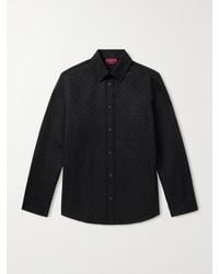 Gucci - Monogrammed Cotton-Blend Jacquard Shirt - Lyst