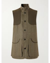 James Purdey & Sons - Herringbone Wool-Blend Tweed Gilet - Lyst