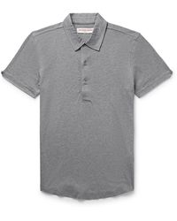 Orlebar Brown - Sebastian Slim-fit Cotton And Silk-blend Jersey Polo Shirt - Lyst