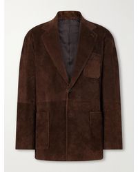 Ssstein - Panelled Suede Blazer - Lyst