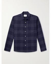 NN07 - Deon 5465 Checked Organic Cotton-flannel Shirt - Lyst
