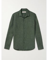 Orlebar Brown - Giles Linen Shirt - Lyst