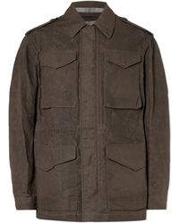 James Purdey & Sons - Leather-trimmed Cotton Field Jacket - Lyst