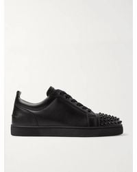 Christian Louboutin - Louis Junior Spikes Leather Sneaker - Lyst
