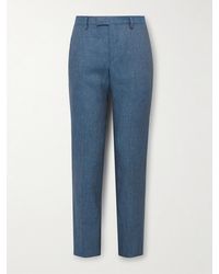 Paul Smith - Slim-Fit Tapered Linen Trousers - Lyst