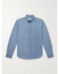 Hartford - Hemd aus Baumwoll-Chambray mit Button-Down-Kragen - Lyst